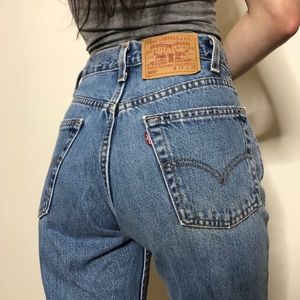 TRUE Vintage 505 USA Levi stone wash denim jeans